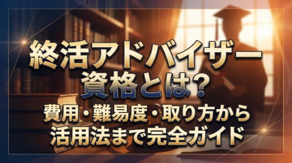 終活アドバイザー資格とは？費用・難易度・取り方から活用法まで完全ガイド