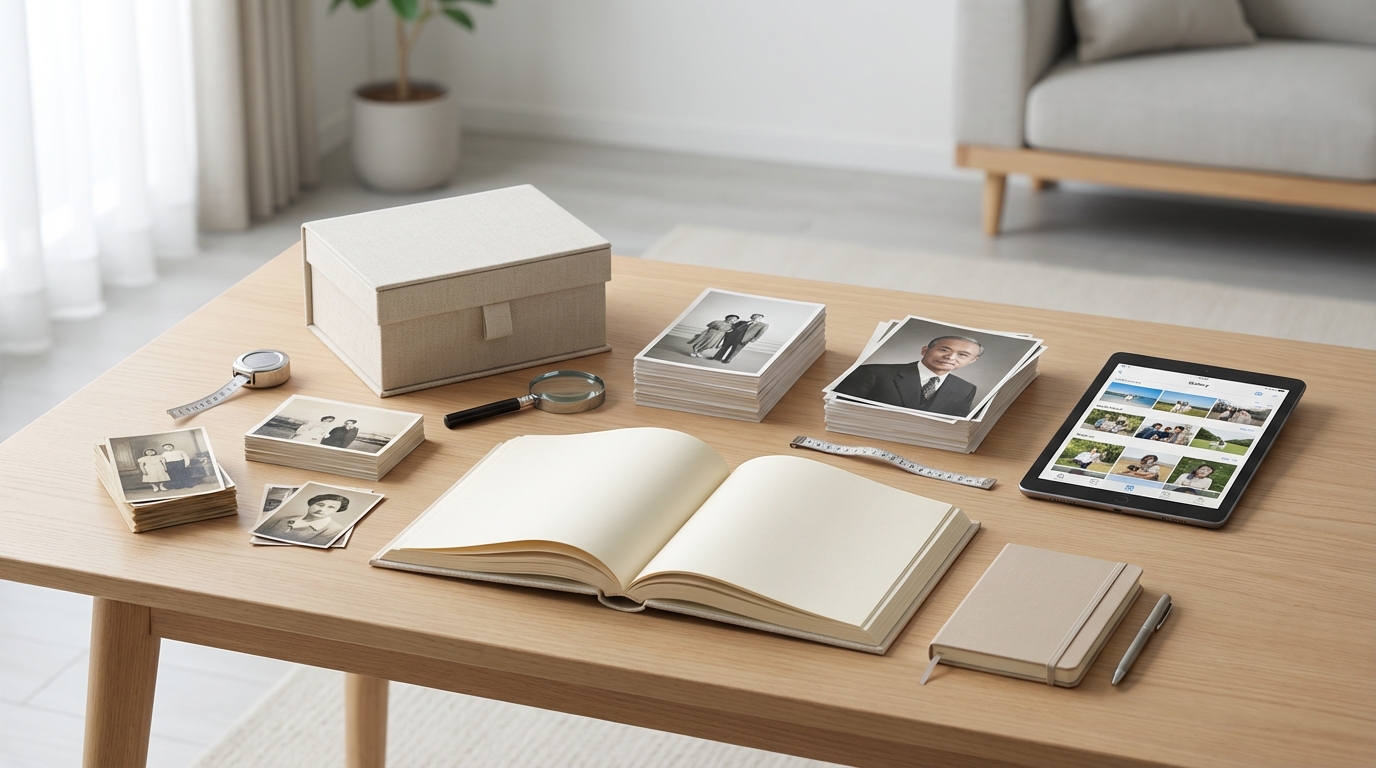 終活アルバム作りの前に決めておくこと｜枚数・サイズ・形式