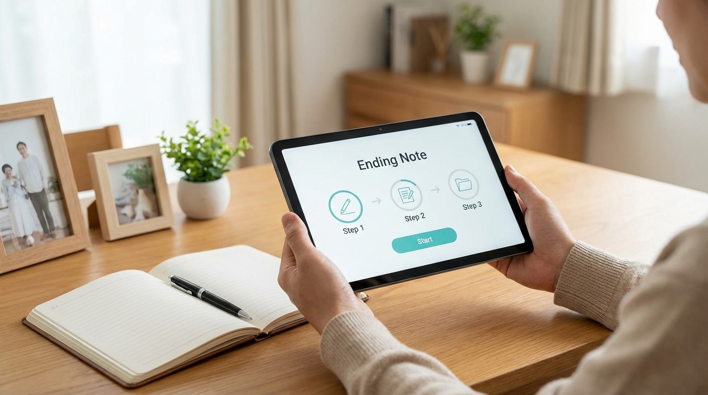 終活エンディングノートアプリの始め方【3ステップ】