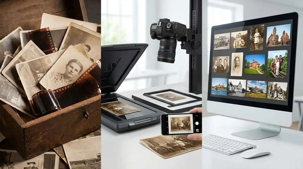 古い写真のデジタル化｜3つの方法を比較
