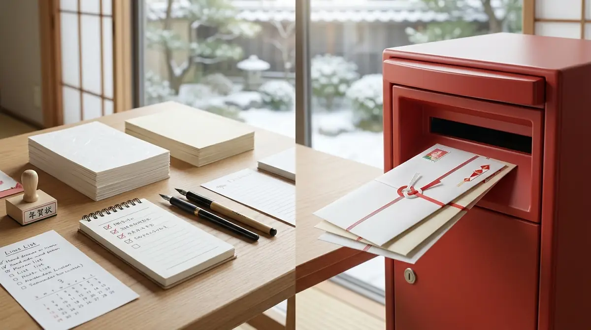 年賀状じまいの準備から投函までのチェックリスト