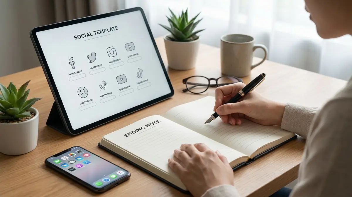 エンディングノートへのSNS情報の書き方【テンプレート付き】