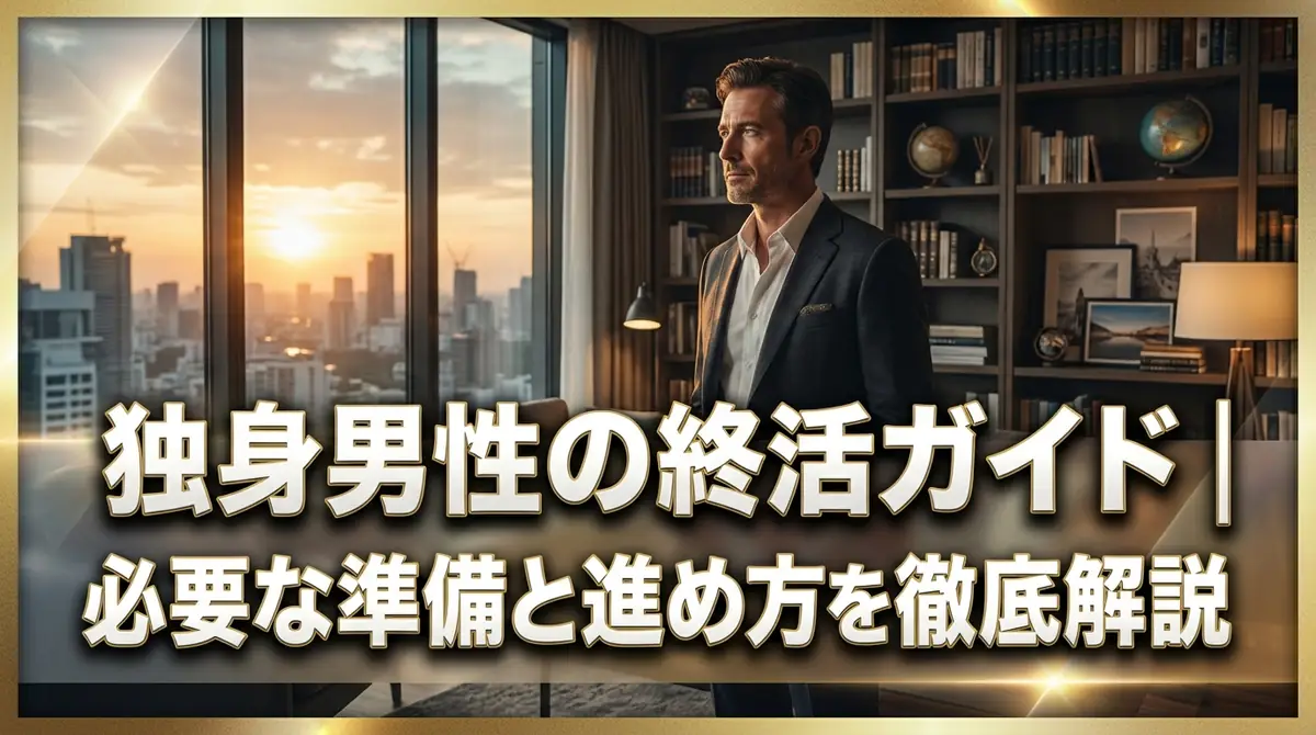 独身男性の終活ガイド｜必要な準備と進め方を徹底解説