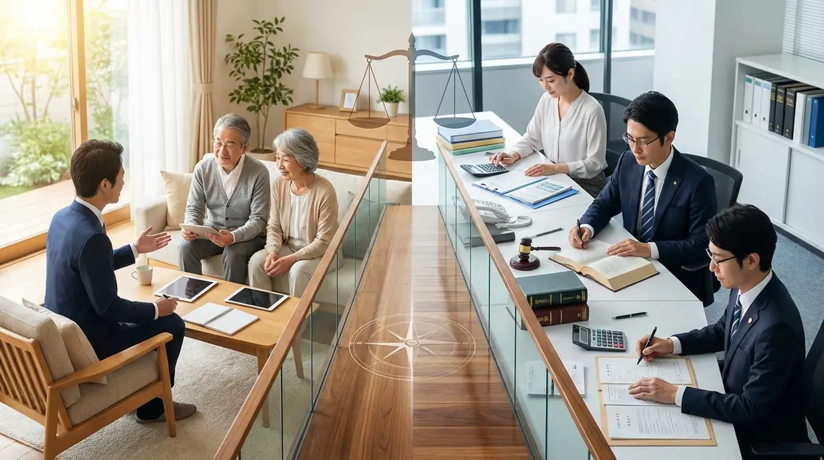 相続終活コンサルタントと士業の違い【税理士・弁護士・司法書士と比較】