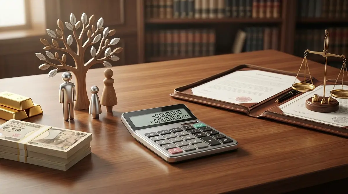 【結論】相続税の基礎控除額は「3,000万円＋600万円×法定相続人数」で計算