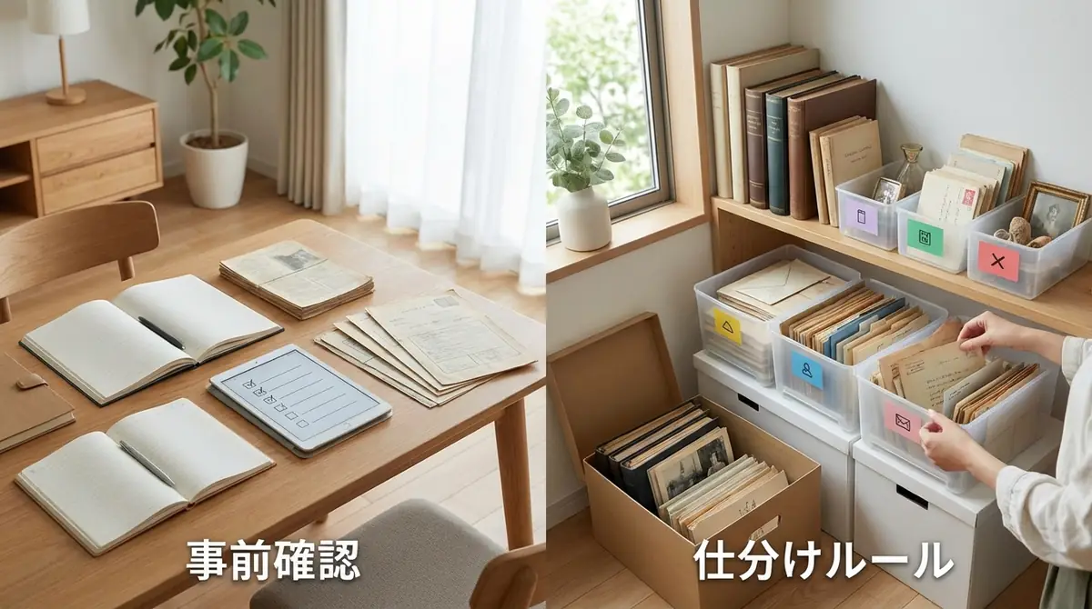 まとめ|遺品整理は「事前確認」と「仕分けルール」で9割決まる