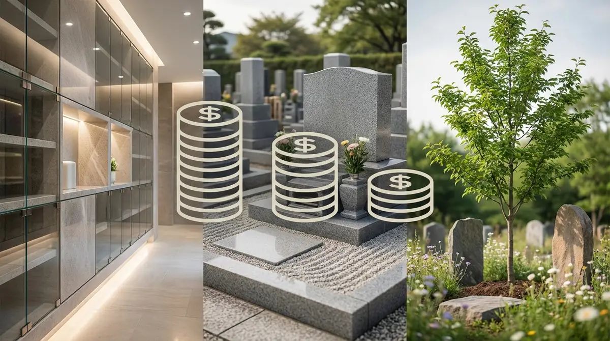 納骨堂・一般墓・樹木葬の費用比較｜どれが最もコスパ良い？