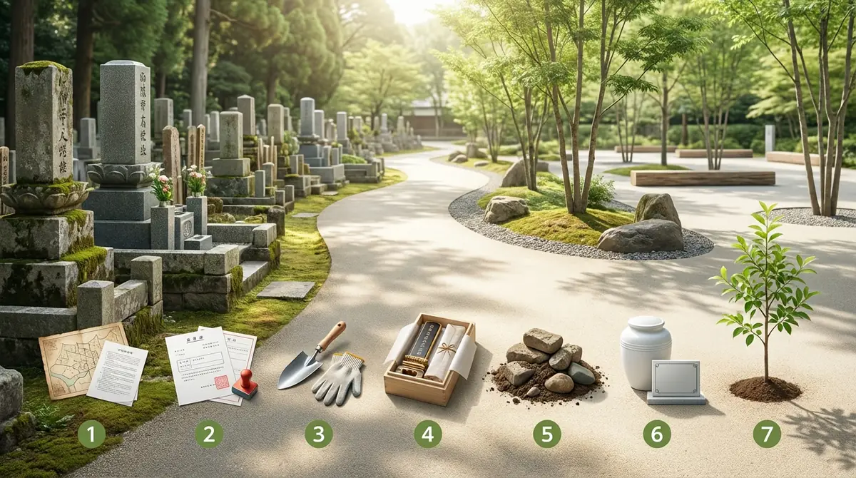 墓じまいの手続き7ステップ【時系列で完全ガイド】