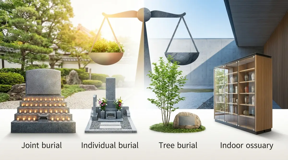 【比較表】永代供養4タイプのメリット・デメリット