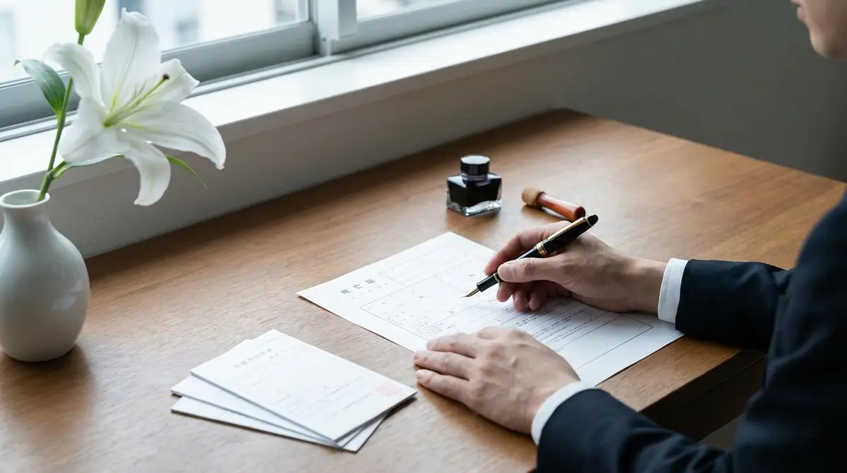 死亡届の書き方と記入時の注意点